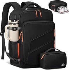 MATEIN Personal Item Backpack 18x14x8 with Shoe Compartment Detachable, Airline Approved Carry On Backpack for Travel with Electronics Case, Lightweight Luggage Bag for Spirit Airlines Fits 17