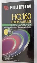 Fujifilm HQ160 VHS Video Cassette Tape - 8 hour in EP Mode - 1 count