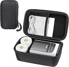 Genuine Case Compatible with Nelko PM220 Label Maker, Portable Handheld Label Printer, Carrying Storage Bag for Label Maker Tape, USB Cable and Accessories, Case Only, Black, LMC03