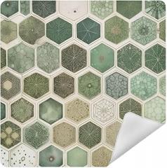 Honeycomb Pattern Plants Green Camera Protective Wrap, Anti-scratch Lens Protector Wrapper, Magic Self-Adhesive Cloth for Cameras/DSLR/Laptop/Electronic Accessories, S