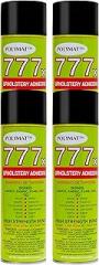 4 Cans of Polymat 777 Foam Speaker Box Carpet Car Auto Liner and Fabric Spray Glue Adhesive