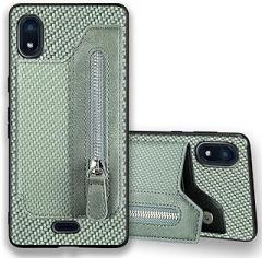 for ANS Artia P600 Case, Artia p600 2024 Phone Case Wallet Back with Card Holder, Shockproof Zipper PU Leather Cases Girly, Kickstand/Stand [Car Mount] Magnetic Closure Case for AnsP600 -Green