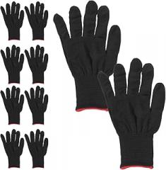 jojofuny 12 Pairs Xl Anti Static Knit Gloves, 13-gauge Polyester Work Gloves for Electronic Assembly, Industrial Protective Handwear for Adults