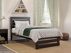 AFI, Oxford Twin XL Platform Bed with Matching Footboard, Espresso