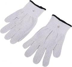Seamless Knit Glove,Conductive Gloves Nylon Silver Fiber 280D Breathable Unisex Computer Gloves for Electronic Assembly Circuit Board Handling Smooth
