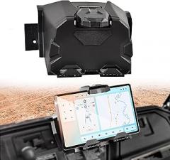 Electronic Device Tablet Mounts for Pioneer 1000 22-25, Tablet Mounts Phone GPS Holder with Extra Storage Box for Honda Pioneer 1000 2022-2025 Accessories