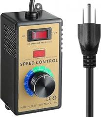 Dreyoo AC Motor Speed Controller with LED Display, 120V 15A Variable Speed Controller for Electric Motor with Overload Protection Switch, Electronic Voltage Regulation, Fuse Protected