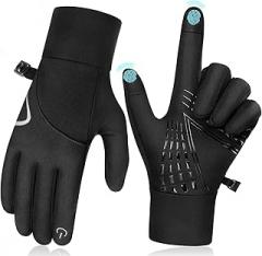 RUIXUE Winter Gloves Men Women, Warm Thermal Windproof Touchscreen Non-Slip,for Cycling Driving Running Hiking