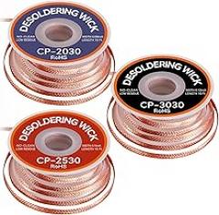 3PCS Premium Desoldering Wick - 3 Sizes Solder Wick Braid (0.08