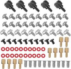 85pcs Computer Repair Screws Kit Countersunk Head Screws, Paper Washers, and Copper Pillars for Desktop Case Assembly and Electronic Component Fixing