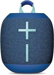 Ultimate Ears WONDERBOOM 4 Outdoor Speakers Bluetooth Waterproof with Big Bass & 360-Degree Sound, Dustproof Floating Wireless Speaker, 131ft Range - Blue