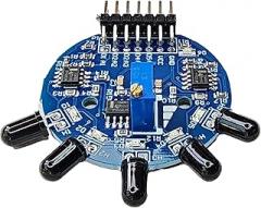 Infrared Flame Sensor Module 5 in 1 Fire Detection Sensor with Analog and Digital Output Adjustable Sensitivity Compatible with Arduino ESP32 ESP8266 Raspberry Pi DIY Electronics Projects, 1 Set