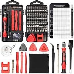 STREBITO Precision Screwdriver Set 124-Piece Electronics Tool Kit with 101 Bits Magnetic Screwdriver Set for Computer, Laptop, Cell Phone, PC, MacBook, iPhone, PS4, PS5, Xbox Repair