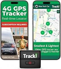 Tracki GPS Tracker for Vehicles – Real-Time 4G LTE Assets & Car Tracking Device with App, Magnetic Mount, Compact Design, Worldwide Coverage – iOS & Android (Subscription Required)