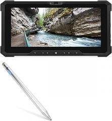 BoxWave Stylus Pen Compatible with Dell Latitude 7212 Rugged Extreme Tablet - AccuPoint Active Stylus, Electronic Stylus with Ultra Fine Tip - Metallic Silver