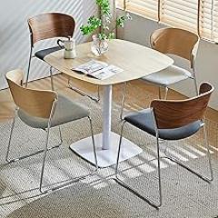 Meeting Table, Office Table and Chair Set, Coffee Table and Chair Set, Reception Table and Chair Combination, Business Negotiation Table, 1 Table and 4 Chair