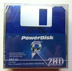 PowerDisk 2HD Floppy Diskette Neon 5 Pack