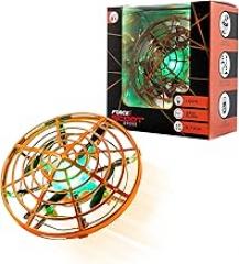 Force1 Scoot Skeet Mini Drone Electronic Shooting Game for Kids (Drone Only)- Hand Drones for Kids Compatible with Scoot Skeet LED Blaster, Electronic Target Game Indoor Flying Ball Drone Toy (Orange)