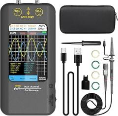 BSIDE Dual Channels Handheld Oscilloscope 50MHz Bandwidth 3.98