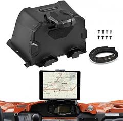 Electronic Device Holder for Yamaha Viking, Adjustable Navigator Tablet Mount GPS Phone Holder with Storage Box for Yamaha Viking/Viking VI 2014-2024 Accessories