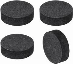 MECCANIXITY 4 Pcs Single Sided Speaker Isolation Feet Pads, 30mmx10mm Non Slip Foam Shock Absorption Base Pad Amplifier Stand Feet Mat for Speaker HiFi Home Theater Sound System, Black
