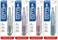 BAZIC 9 mm Snap-Off Cutter with Cushion Grip (130-12P)