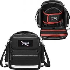 Tactical Aviation Headset Bag with Files Pocket, Flight Carrying Case for Pilot, Pilot Headset Bag, Flight Storage for Aviation Headset, Passport, Files and Other Essentials, Black