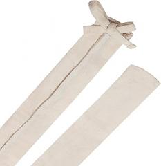 Aspen Creative 15010-22A, 6' Cornsilk Faux Silk Fabric Cord & Chain Cover, Easy to Install for Lighting Fixture, Cable Management, Lamp Wire Cover, Set of 2