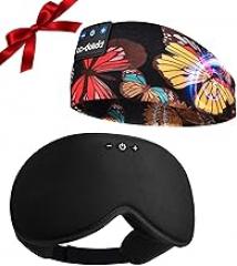 LC-dolida Sleep Headphones Headband Bamboo Cotton Weighted Bluetooth Sleep Masks