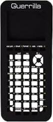 Guerrilla Silicone Case for Texas Instruments TI-84 Plus CE Color Edition Graphing Calculator With Screen protector and Graphing Ruler, Black