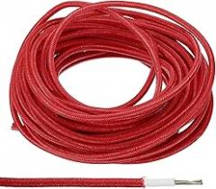 Generic 16.4Ft 18AWG Electronic Wire, -30 to 200 Degrees Celsius Insulated High Temperature Resistant Electrical Flexible Silicone Cable for Lamp Boiler Heater, Red