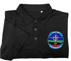 247EMBROIDERY Vaq 140 electronic attack squadron second version embroidered patch polo shirt Multicolor