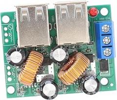 DC-DC Power Module 5V with 4 USB Ports for Adjustable Power Supply for Electronics Projects and DIY Applications