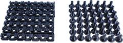 RAISING ELECTRONICS M6 12mm Button Head Screw with Cage Nuts 50pair for Servers Data Networking Rack