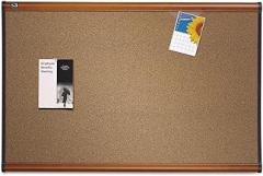 Quartet Prestige Bulletin Board, Brown Graphite-Blend Surface, 72 x 48, Cherry Frame Cherry Frame