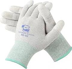 DIYPHONE ESD Anti Static Gloves, Carbon Fiber Working Gloves, Phone Electronic Parts Repair Protective Gloves