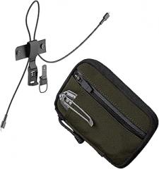 HUB Pouch Pro and HUB USB Lanyard - EDC Organizer - Small Tool Pouch for Electronics, Cables; Type-C to USB-C Connector Cable, 60W USB C Charger Cable with Magnetic Clip 3 - ft