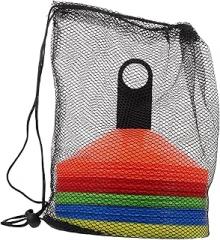 BESPORTBLE 1set Multi-Function Soccer Training Cones Agility Markers for Sports Drills Bright Colors for Easy Visibility Includes Discs and Storage Bag