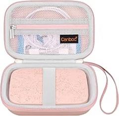 Canboc Carrying Case for HP Sprocket 2x3 Instant Smartphone Printer, Wireless Mobile Photo Printer, Zipper Mesh Bag fits Photo Paper Cable, Rose Gold