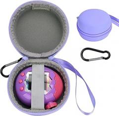 YouKnow Hard Case for Tamagotchi Paradise Electronic Virtual Pet Game Machine with Carabiner (Only Case) (Purple)