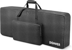 Donner Keyboard Case, 61 Keys, Electronic Piano Bag, Electronic Organ Bag, Keyboard Soft Case, 39.8 x 15.7 x 5.9 inches (101 x 40 x 15 cm), 600D Oxford Storage Bag, Waterproof, Dustproof, Lightweight, Blank, Durable