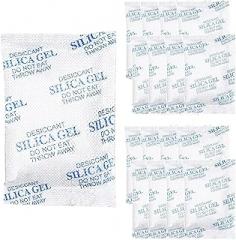 16-Pack 20 Gram Silica Gel Packs, Transparent Desiccant for Storage, Moisture Absorber for Spices, Jewelry, Shoes, Electronics, and Small Spaces