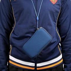 Neoprene Phone Pouch for Huawei Mate 20X,Enjoy max,Honor 8X Max,7.2 inch Universal Cell Sleeve Mobile Bag with Zipper, Neck Lanyards Straps for Sony Xperia 10 Plus,Xperia 1,Xperia XA Ultra,1 II Blue