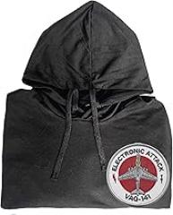 Vaq 141 electronic attack squadron embroidered shirt Black