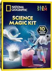 Blue Marble National Geographic Magic Chemistry Set – Science Kit for Kids with 10 Amazing Magic Tricks, STEM Projects and Science Experiments, Science Toys, Great Gift for Boys and Girls 8-12