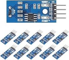 UMLIFE 10pcs Hall Sensors Module 3144E Hall Switch Speed Magnetic Swiches Speed Counting Sensor Module for Arduino Smart Car