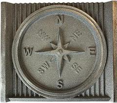 #US Acntra Insert Firepla Nter Cast Iron Medallion, 3-00-674060