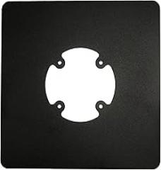 Freestanding Countertop Square Base Plate for Terminal and POS Equipment Stands (Black)