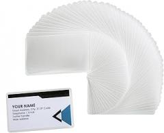 Laminating Pouches, Thermal Laminator Pouch, Clear - 2.25? x 3.75? Business Card Size - 5 mil Thickness - Moisture Resistant - 200-Pack