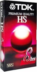TDK Premium Quality HS T-160 8 Hour EP Video Cassette Tape - Ideal for everyday recording and playback of your favorite programs performance, even under repeated use